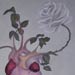 CORAZON EN FLOR Oleo sobre lienzo 55x38cm